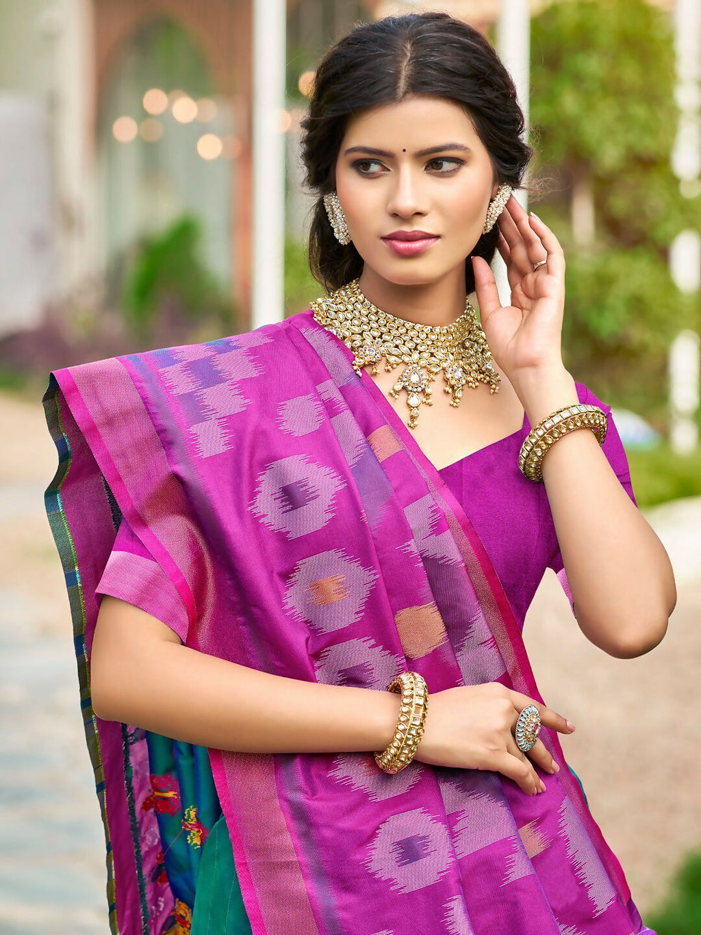 Shree Shyam Fashion Sea Green Soft Silk Saree