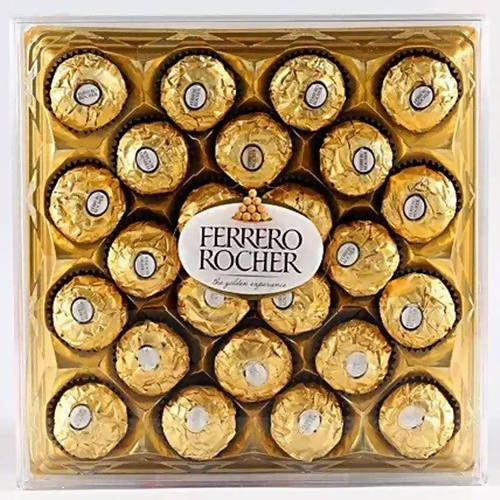 Meenakari Rakhi and 24 Pcs Ferrero Rocher