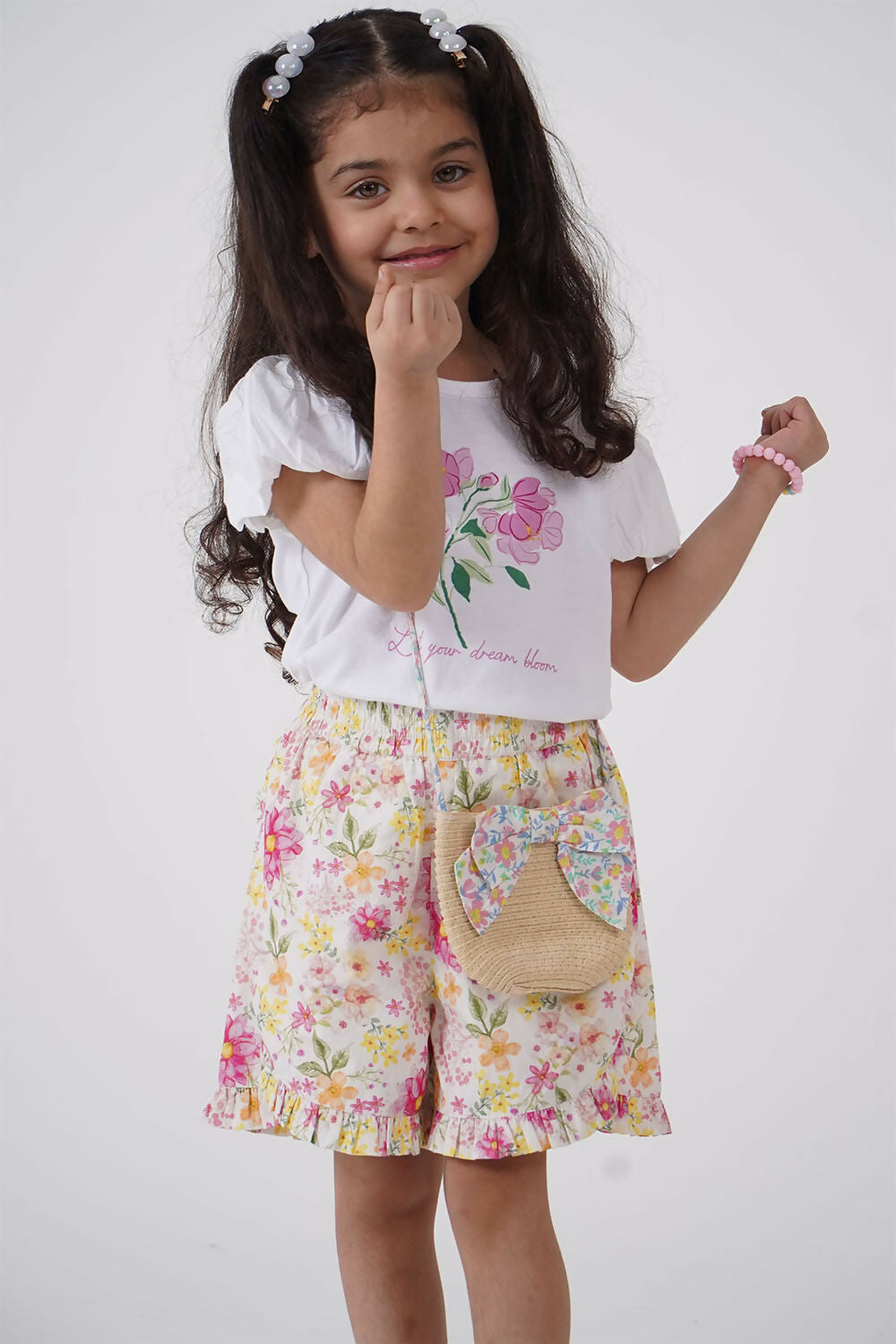 LH Luxury Fashion Camlie Puff Sleeve Tee & Shorts Set – Stylish & Playful