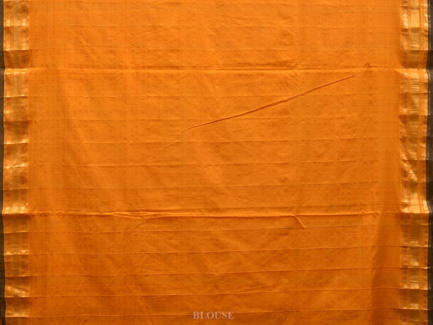 Yellow Uppada Cotton Handloom Saree with Karpur Pallu Design - Global Threads