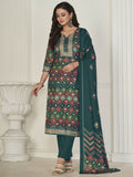 Jyoti Fashion Women's Multicolor Pashmina Digital Printed Kurta with Trouser & Dupatta