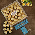 Holy Ganesha Rakhi & 24 Pcs Ferrero Rocher