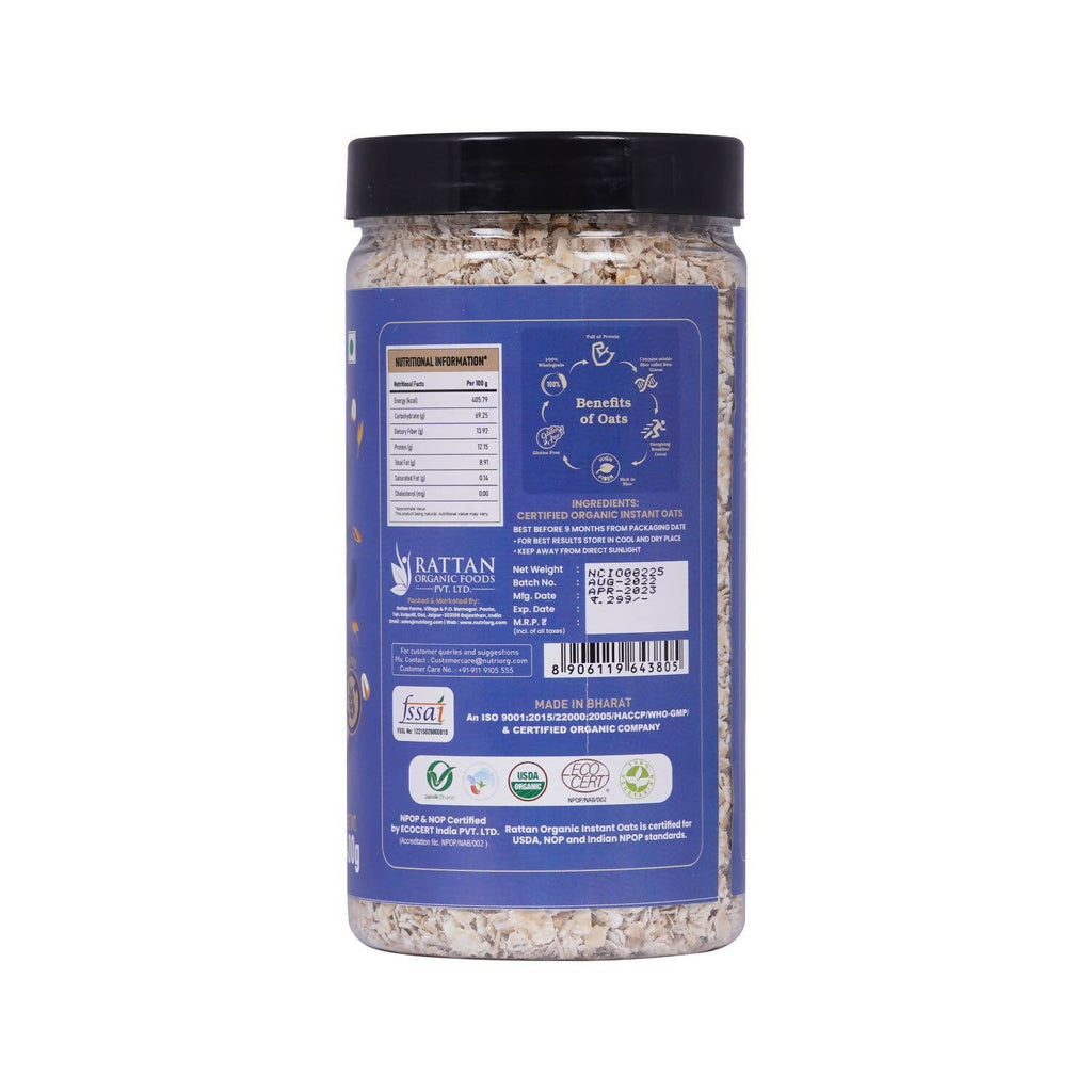 Nutriorg Certified Organic Instant Oats