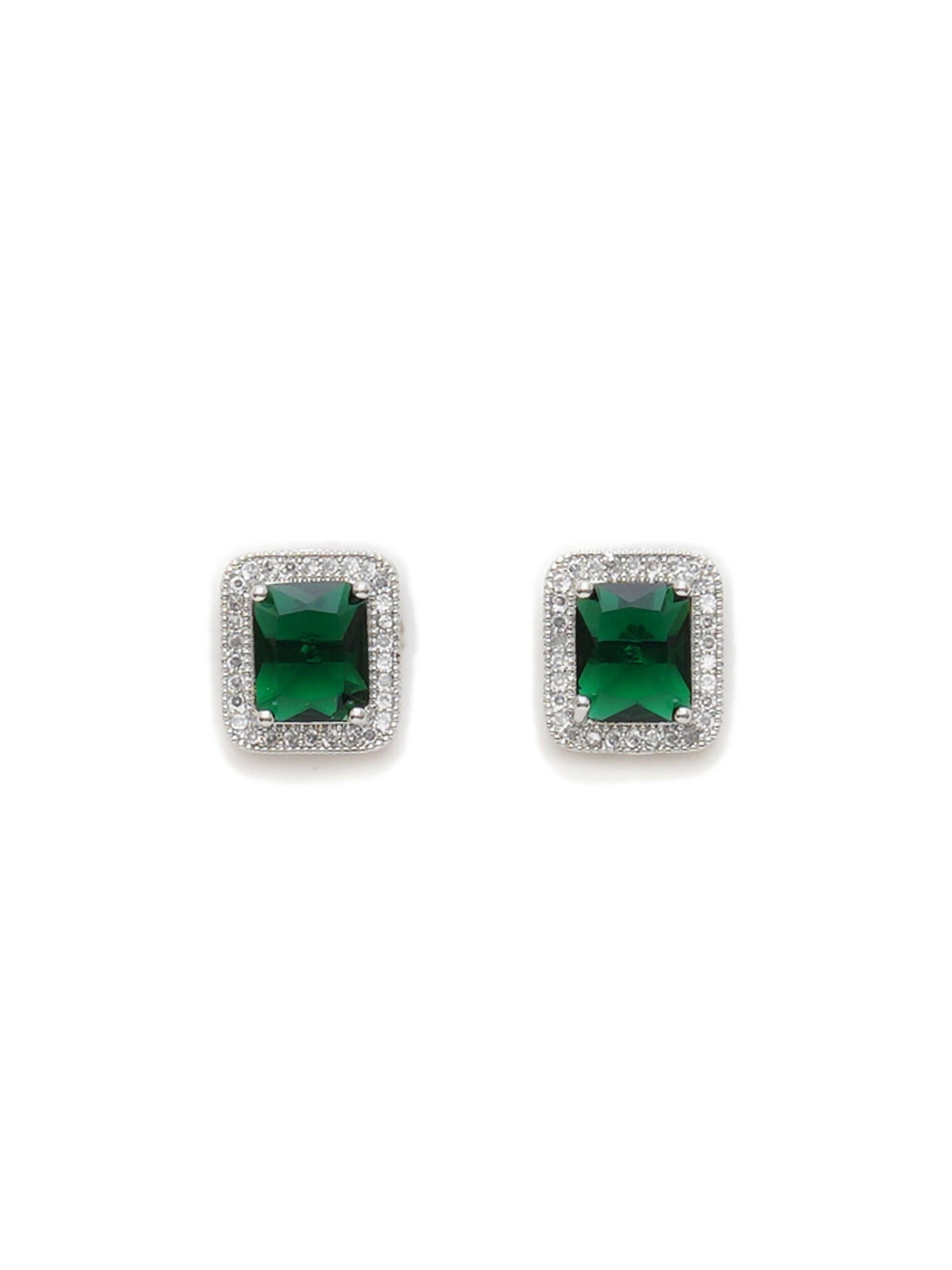 stone stud (green) - Ruby Raang