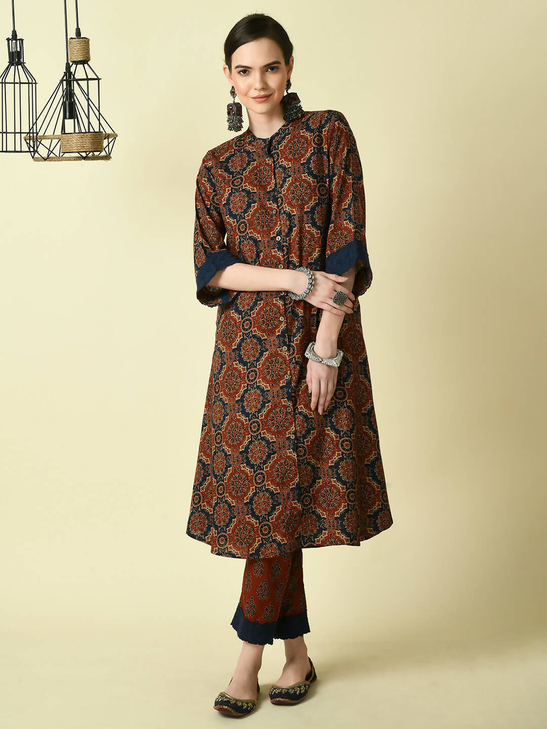Myshka Women's Multi A-Line Printed Kurta