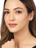 NVR Women Cz Studded Studs Earrings