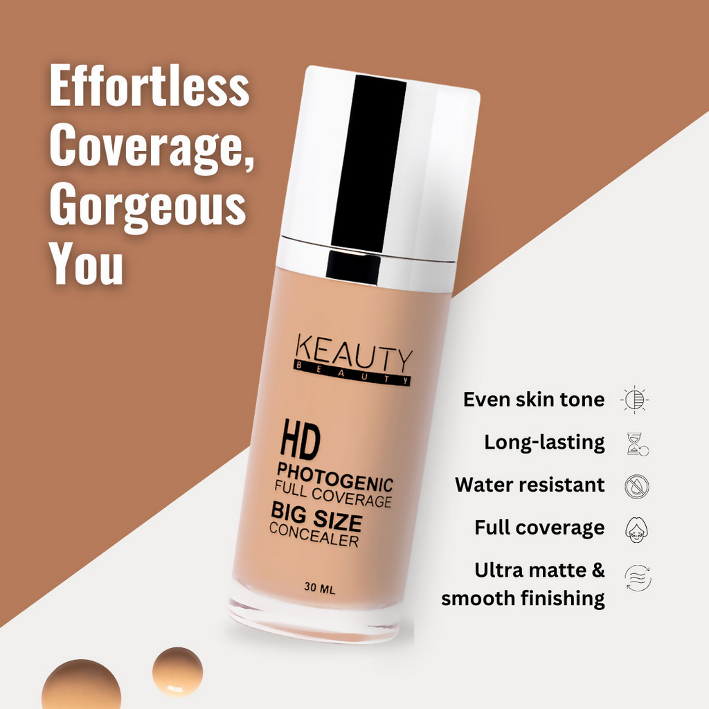 Keauty Beauty HD Photogenic Full Coverage Concealer - 8