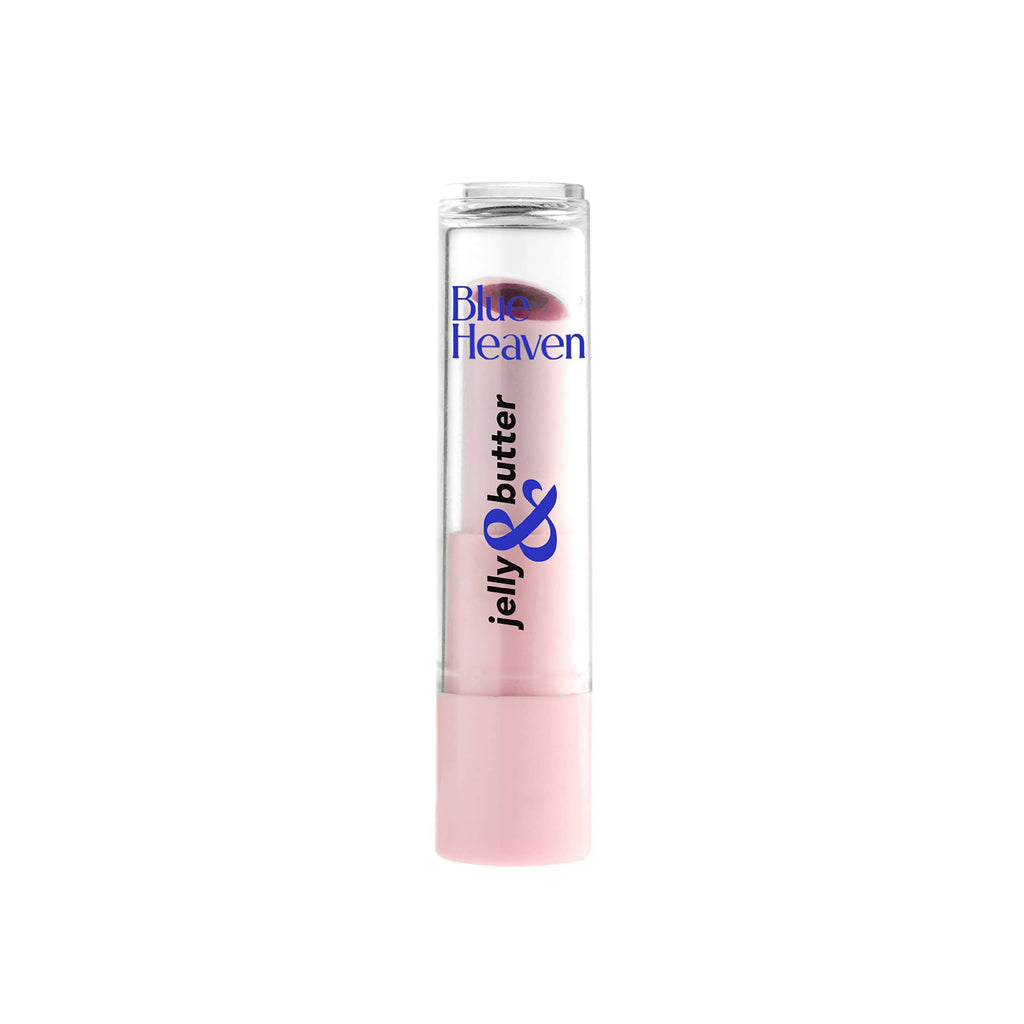 Blue Heaven Jelly & Butter Lip Balm - Plum Kiss, infused with Shea Butter & Vitamin E, Fades Pigmentation