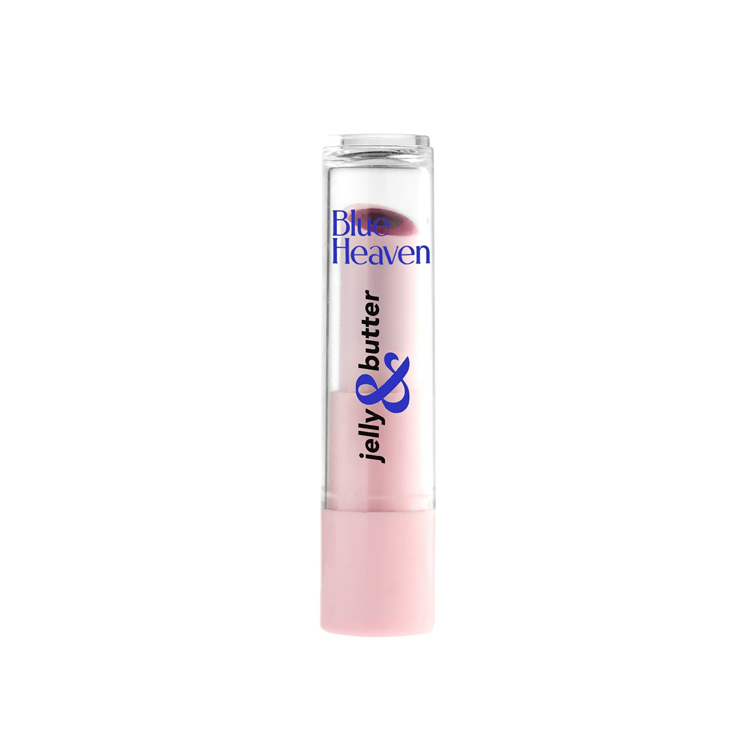 Blue Heaven Jelly & Butter Lip Balm - Plum Kiss, infused with Shea Butter & Vitamin E, Fades Pigmentation