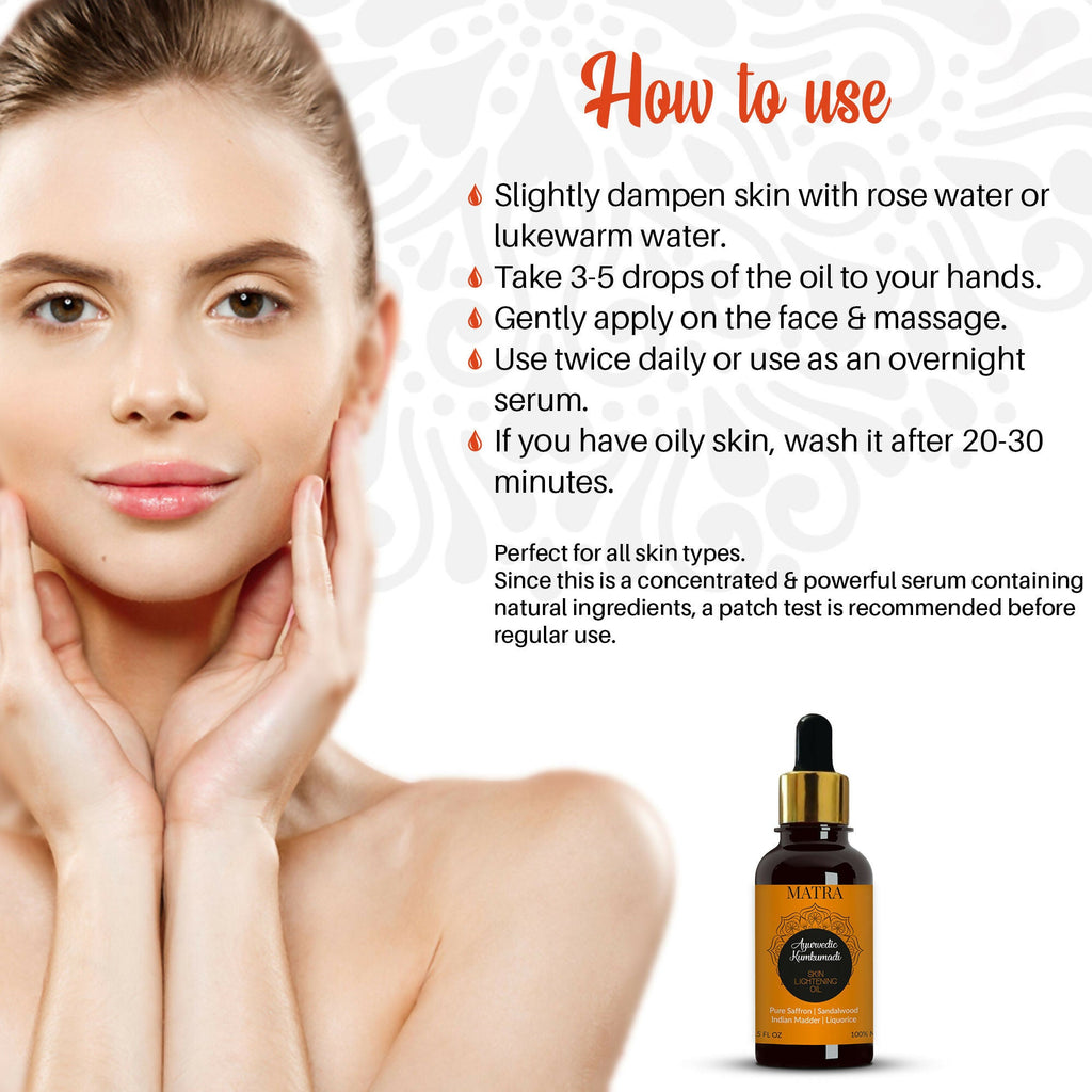 Matra Ayurvedic Kumkumadi Skin Lightening Oil