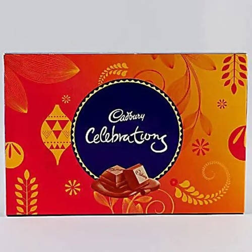 Single Pearl Rakhi With Cadbury Celebrations
