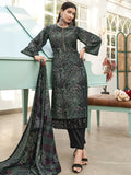 Jyoti Fashion Women's Green Velvet Digital Print with Resham Thread work Kurta with Trouser & Dupatta