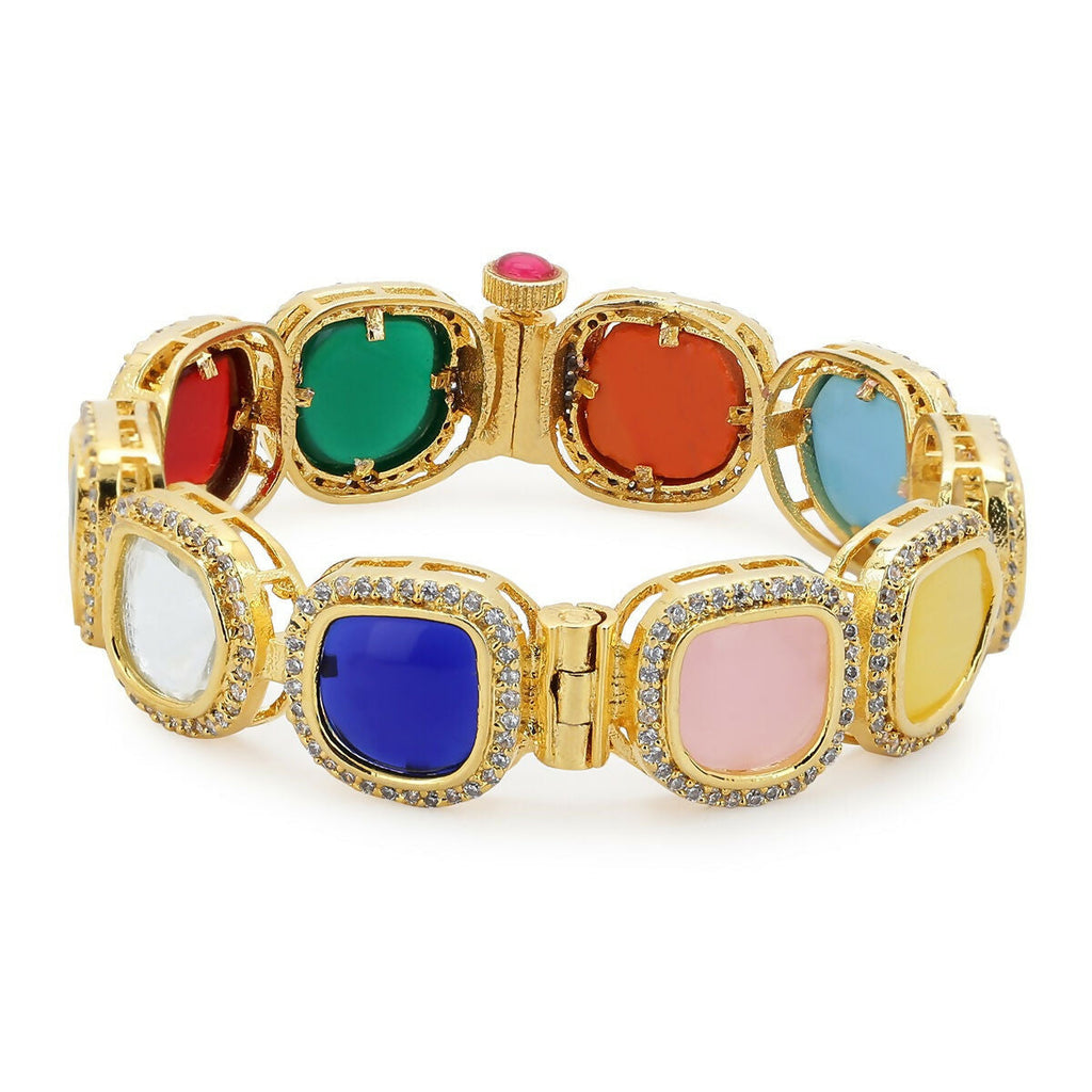 Navratan Bangle- Ruby Raang