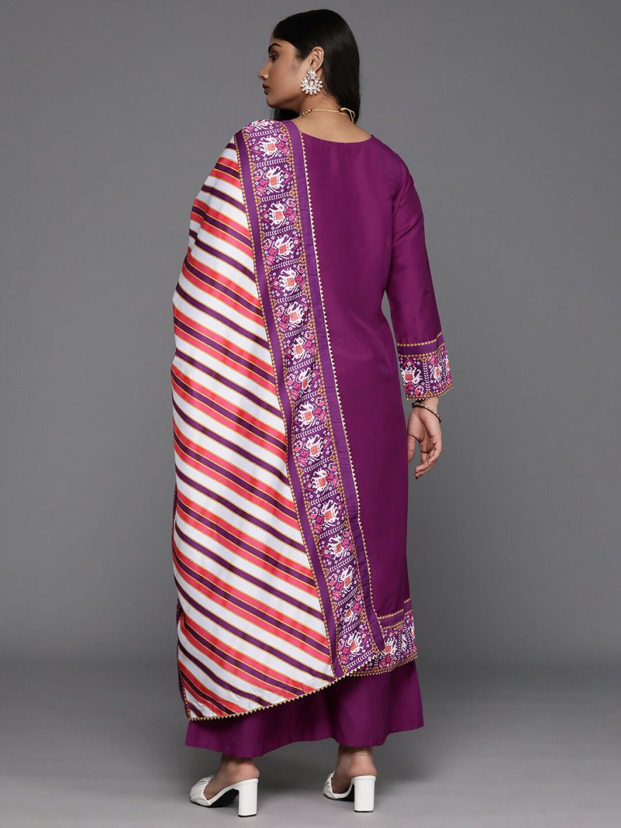 Ahalyaa Women's Traditional wear Kurta Set - Purple