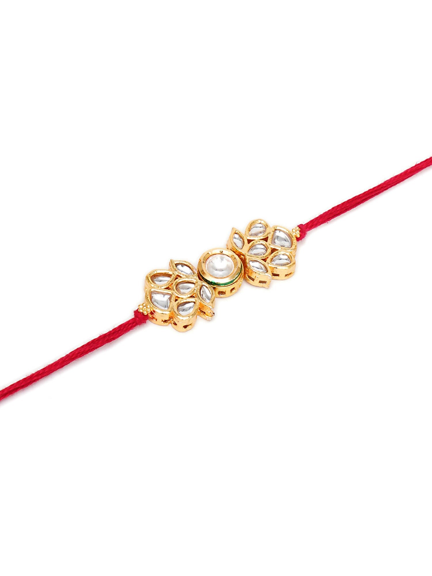 Designer kundan Rakhi - Ruby Raang