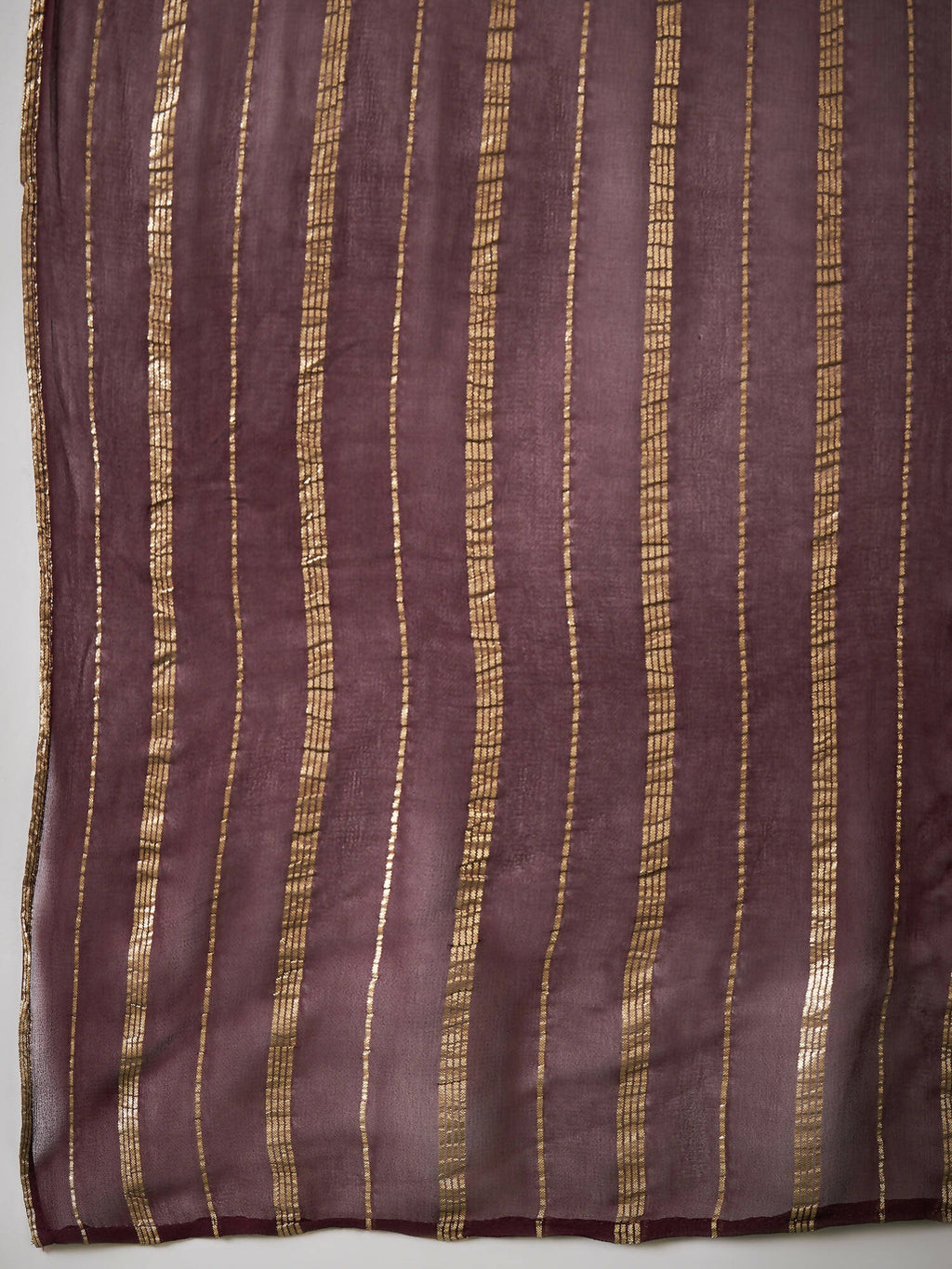 Wine Georgette Handwork Unstitched Dress Material - Hanika