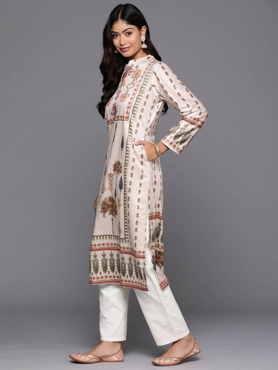 Ahalyaa Women's Traditional wear Kurta - Nude