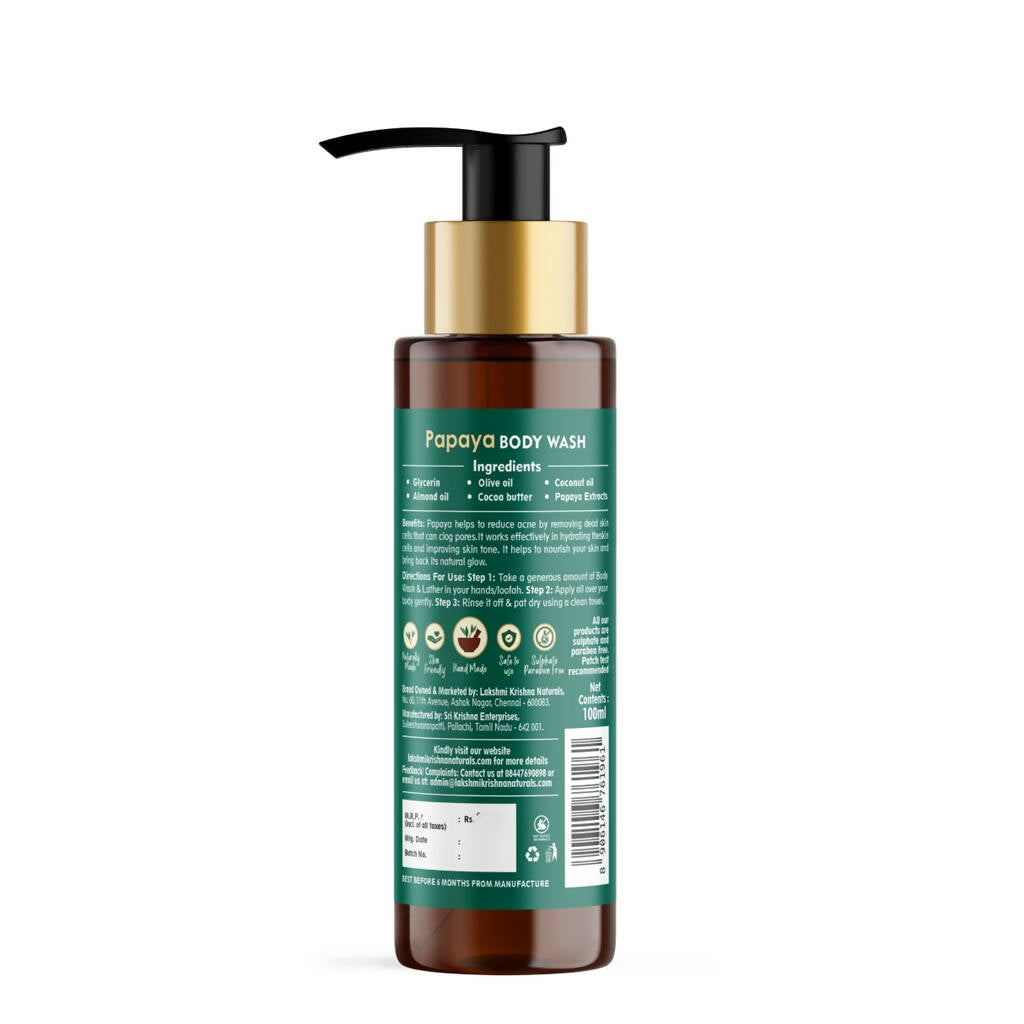 Lakshmi Krishna Naturals Papaya Body Wash