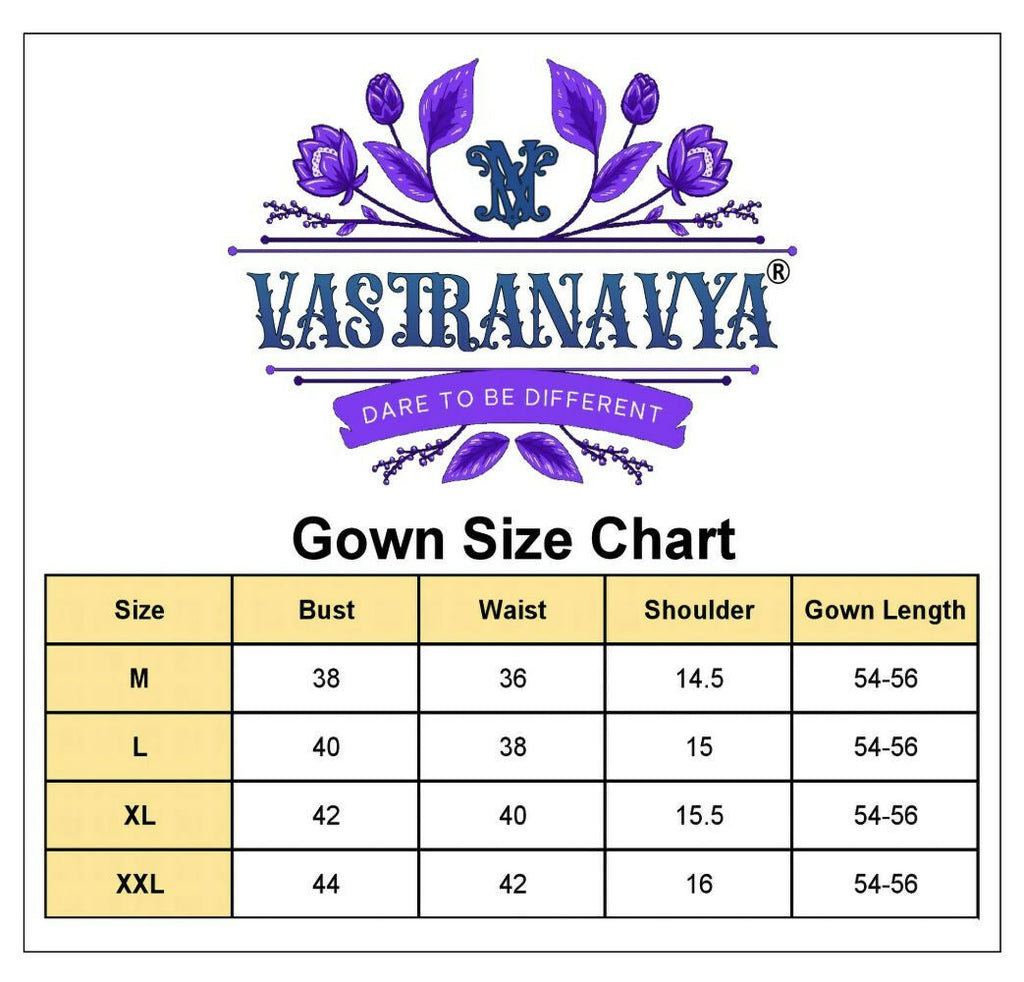 Vastranavya Lavender Chinnon with Embroidery Zari Sequins Work Gown