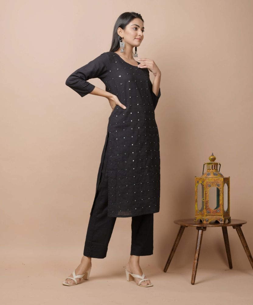 Kaajh Women's Green Floral Print Anarkali Suit Set