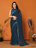 Partywear Designer Rama Georgette Fancy Saree - Starwalk