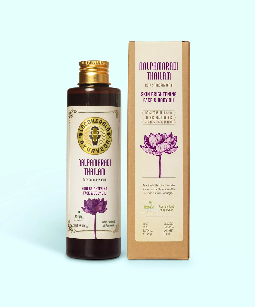 LocoKerala Nalpamaradi Thailam – Heritage Ayurveda Oil for Skin Toning