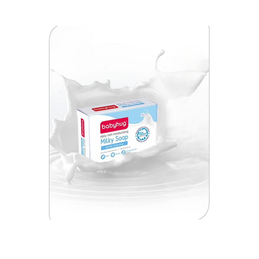 Babyhug Milk Protein Formula Daily Rich Moisturising Milky Soap