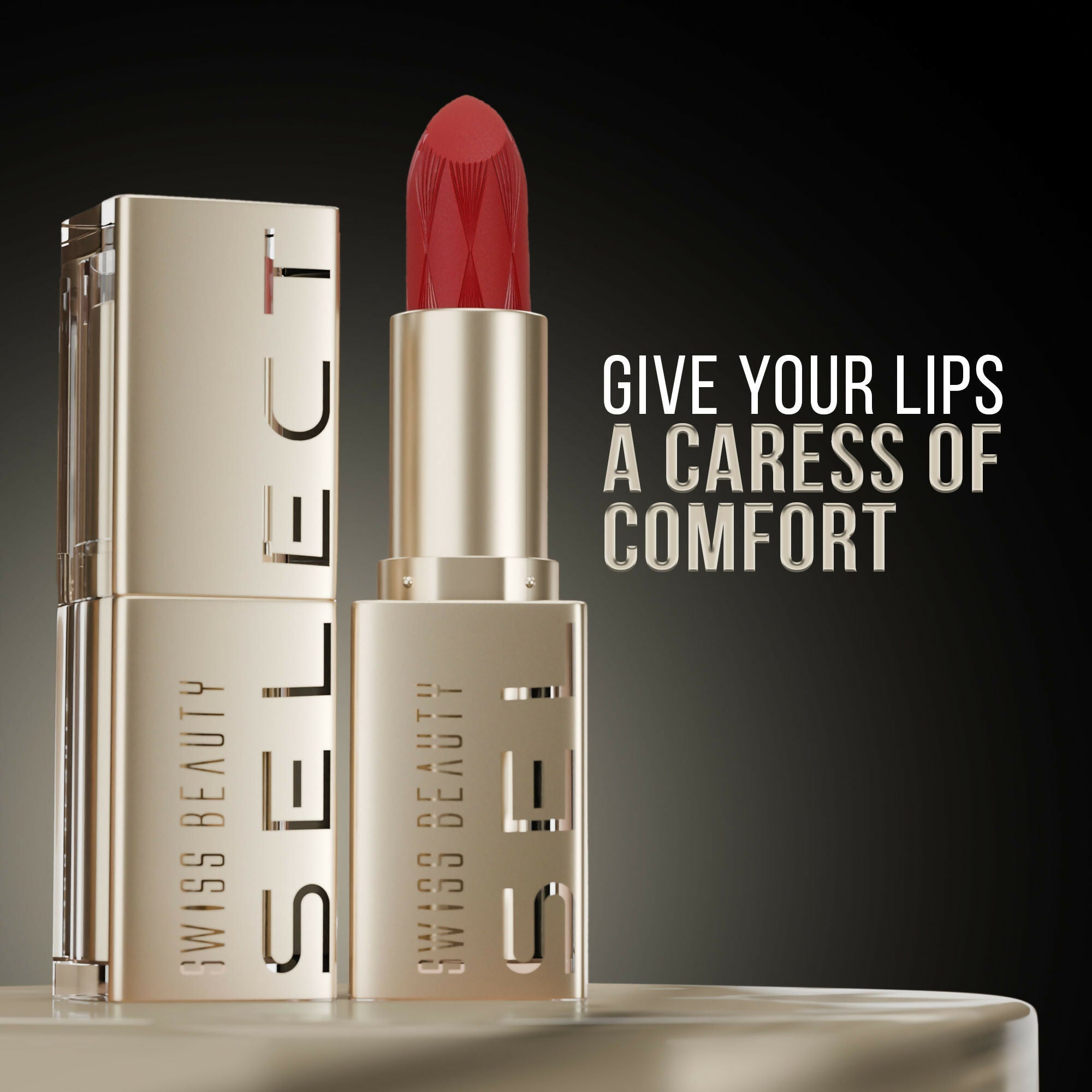 Swiss Beauty Select Creme Touch Hydrating Lipstick - 11 Rare Red