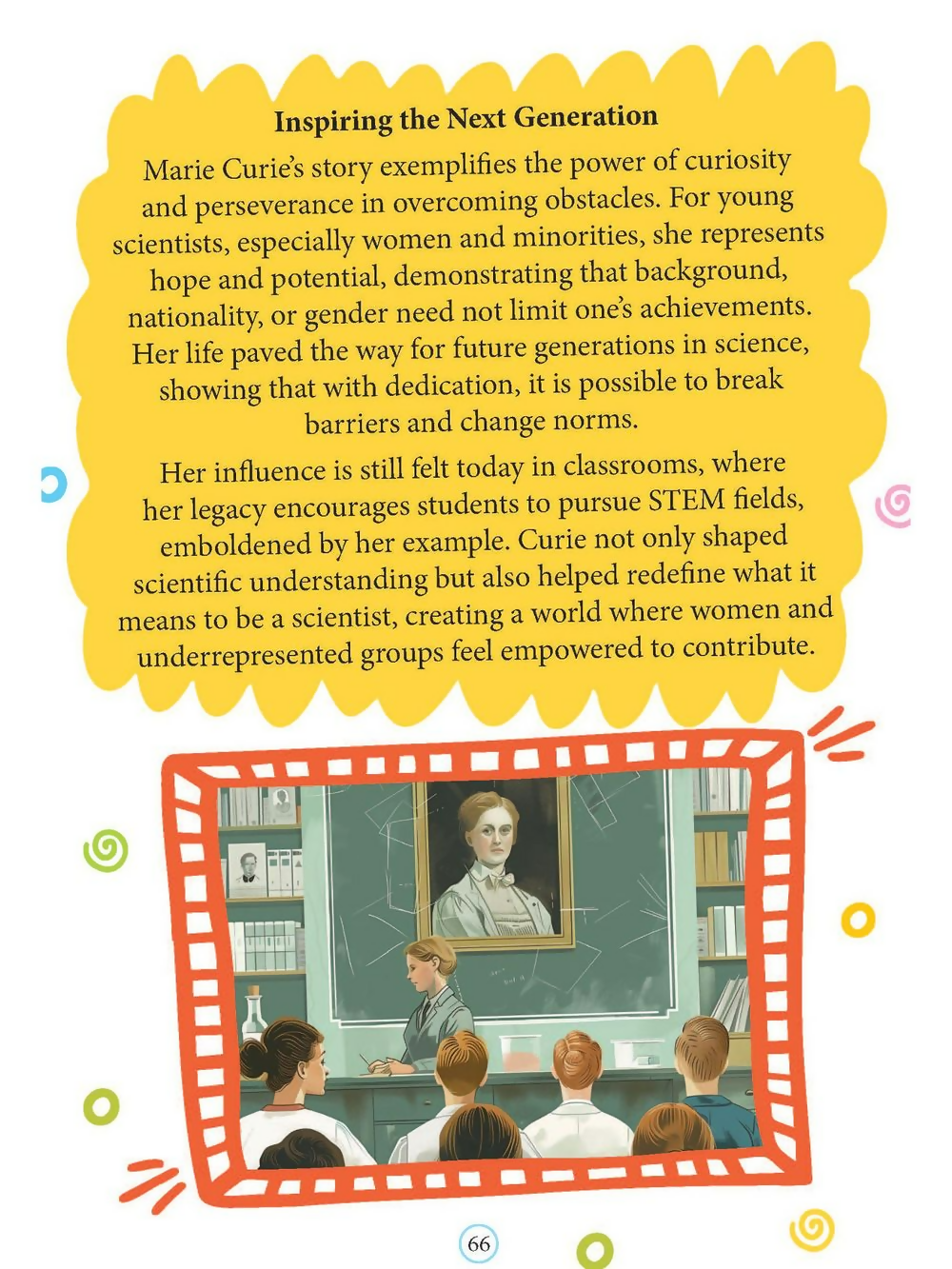 Dreamland Publications Marie Curie Icons of Inspiration Illustrated Biography For Kids